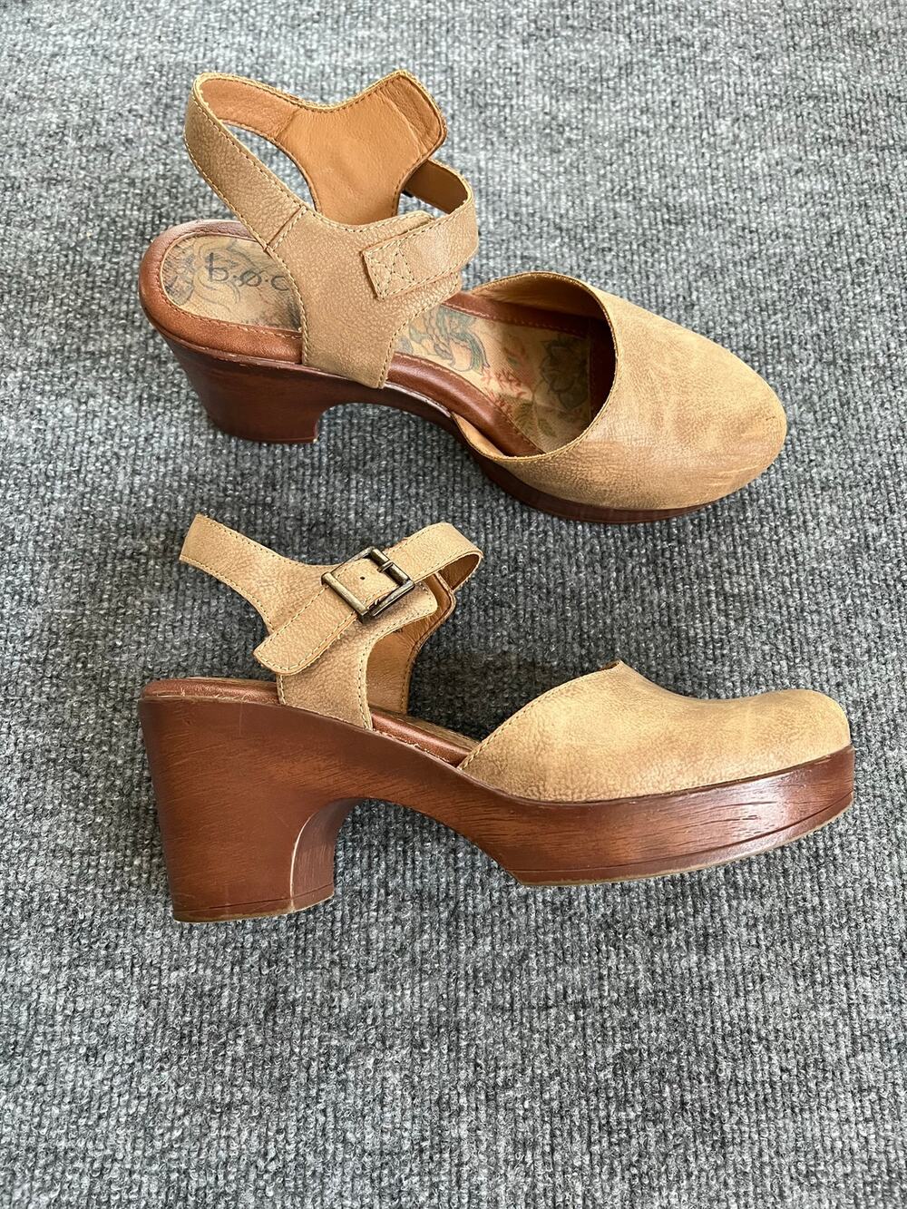 BOC by Born Natasha Comfort Platform Wedge Brown Tan Size 10